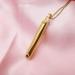 Gold Anxiety Breathing Necklace | Stress Relief Pendant for Men and Women | Calming Tool for Depression and Meditation - Buy Online on GoSupps.com