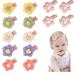 Baby Hair Clips 14 Pcs Plush Flower Hairpin Fully Lined Barrettes Alligator Clips For Baby Girls Flower Hair Clips Cute Hairpins Hair Accessories For Newborn Infants Girls Toddlers Teens