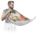 Beard Bib Apron Beard Bib Hair Catcher for Men Shaving and Trimming Non-Stick Waterproof Beard Cape Grooming Cloth Easter Owl Eggs