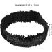 Uonlytech Sequin Headband Adjustable Non Slip Wide Headband Sparkly Black Headband Sports Bling Hairband 1920s Glitter Headdress for Women Girls - Buy Online on GoSupps.com