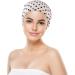 Pretyzoom Chemo Hat for Women | Cotton Night Cap & Hair Turban | Comfortable Sleep Headgear for Hair Loss (Black & Beige 29x27 cm) - Buy Online on GoSupps.com