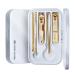 Nail Sets Nail Care Stainless Steel Manicure Kit for Men & Women with Plastic Storage Box Portable Professional Finger & Toe Nail Kit (Color : B)(B)