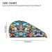Beach Colored Pebbles Coral Velvet Dry Hair Cap | Perfect for Home Travel Pool Parties & More - Buy Online on GoSupps.com