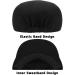 WETOO Men's Flat Cap Gatsby Newsboy Hat - Cotton Black - Buy Online on GoSupps.com