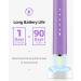 7am2m Sonic Electric Toothbrush with 6 Brush Heads for Adults and Kids Wireless Fast Charge One Charge for 60 Days 5 Modes with 2 Minutes Built in Smart Timer Electric Toothbrushes(Purple) No Travel Case Purple - Buy Online on GoSupps.com