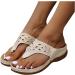Orthotic Arch Support Women's Sandals | Comfortable BIFUTON Flip Flops | Beige, Size 11 3X-Narrow - Buy Online on GoSupps.com