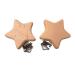 Wooden Beech Star Pacifier Clips - Natural Wood Animal Charm for DIY Beading Chains - Buy Online on GoSupps.com