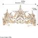 Lurrose Rhinestone Crown Tiara Headband for Brides & Girls - Golden Bridal Star Crown for Wedding Birthday Party & Prom - Buy Online on GoSupps.com