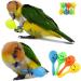 WACURRENTHYD 3PCS- Colourful Mini Ball Sand Hammer Parrot Rattle Shaker Musical Sound Toy Intelligent Sand Hammer Toys for Parakeets Canaries Cockatiels Conure Lovebirds(Random Color) - Buy Online on GoSupps.com