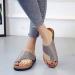 Comfortable Women's Platform Sandals - Orthopedic PU Leather with Flat Sole for Foot Correction - Perfect for Family & Friends - Available in 2 Blue Colors (41 EU) - Buy Online on GoSupps.com
