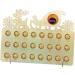 GOOHOCHY 1pc Wooden Advent Calendar with Drawer Reindeer Calendar Xmas Chocolate Rack Pull The cart Christmas As Shown 40X13X30CM - Buy Online on GoSupps.com
