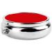 Solid Color Red Portable Metal Pill Box - Round Mini 3-Compartment Travel Essential with Hinged Fastening Ideal for Small Pills - Buy Online on GoSupps.com