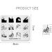 KADS Ocean Nail Stamping Plate - DIY Manicure Stencil Tool (NA011) - Buy Online on GoSupps.com