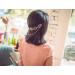 Yueton 2pcs Fashion Hollow Out Leaves Gold Chain Alligator Hair Clips - Bride Headwear Accessory - Buy Online on GoSupps.com