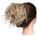 Tousled Updo Hair Pieces Messy Bun Hair Scrunchies Extensions Hair Piece Ponytail With Elastic Rubber Hair Extensions for Women Sandy Blonde to Bleach Blonde - Buy Online on GoSupps.com