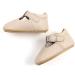 Baby Anti-Slip First Walking Shoes | Soft Sole Toddler Sneakers for Boys and Girls | Infant PU Leather Prewalkers - 0-18 Months | Includes Socks | Narrow Beige - 0-6 Months - Buy Online on GoSupps.com