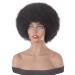 XTrend 8-Inch Short Afro Curly Wig - Heat-Resistant Synthetic Black Fluffy Hair for Black Women | 1B Color - Buy Online on GoSupps.com
