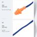 10 Pcs Safety Silicone Ear Plugs - Soft Hearing Protection with Cord - Noise Reduction for Work Home & Sleep - Blue & Orange - Buy Online on GoSupps.com