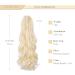 Shop Gairyan 50cm Bleached Blonde Ponytail Hair Extensions | Long Curly Claw Clip Synthetic Extensions for Women - Buy Online on GoSupps.com