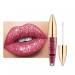 ZITIANY Glitter Liquid Lipstick Colorful Diamond Shiny Long Lasting Lipstick Non-Stick Cup Smooth Soft Liquid Lip Glaze Gift for Women Girls 15# 1 Fl Oz (Pack of 1)