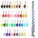 Mybraids 1-colored premium braid hair 2m long for Rasta braids Dreads crochet twist box braids cornrows art hair extensions braiding hairstyles (40-y silver gray)