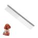 JdXun 1 piece of pet comb with rounded teeth stainless steel dog comb for removing complications and knots pet comb for care comb for cats & dogs (19 * 3.3cm)