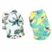 Feiling 2 Pack Dogs Shirt Hawaii Clothing Pets Summer Comfortable Beach T-shirt for small dogs puppies cats shirt thin dog shirt (b l) b l)