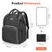 Buy Lekespring Waterproof Leather Diaper Backpack | Large Baby Bag with Stroller Belts & Changing Pad - Black - Buy Online on GoSupps.com