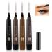 Microblading eyebrow pencil foxtsport waterproof inkgel Tinting drawing eyebrow pencil with four tips creates continued natural (4 pieces) all day long)