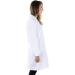 NY Threads Women's Professional Lab Coat - White, Medium | Full Sleeve Poly Cotton Long Medical Coat - Buy Online on GoSupps.com
