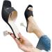 Buy XTZYGLFD Women s Summer Sandals - Leather High Heel Fish Mouth Casual Footwear - Solid Black - Size 7 UK - International Shipping Available - Buy Online on GoSupps.com