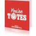 Love Hearts Personalised Valentines Greeting Card and Gift You're Totes Amazing - Buy Online on GoSupps.com