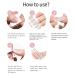 Buy Peachy Pink Gel Nail Strips | 22 Long-Lasting Self-Curing Nail Wraps | Easy Application with Prep Pads & Tools - Buy Online on GoSupps.com