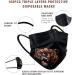 100Pcs Men's Bear Head Printed Disposable Face Masks - Animal Print Safety Masks for Men | 3 Ply Black Design - Buy Online on GoSupps.com