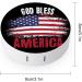 God Bless America Round Case For Contact Lens Kit Storage Box with Mirror Printed - Buy Online on GoSupps.com