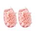 2PCS Shower Gloves with Flower Bath Ball Exfoliating Body Pad Deep Cleaning Gloves for Bathroom Bathhouses and Spas (Pink)