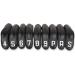 BIG TEETH Golf Hybrid Iron Head Cover - 1set of 9pcs(4-9,P,A,S) - Black - Buy Online on GoSupps.com