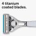 Schick Quattro Titanium Refills - 6 Count Pack of 1 | Men's Razor Blade Refills - Buy Online on GoSupps.com