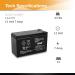 Casil 12V 7Ah Replacement Battery for Haijiu HG-7-12 | International Shipping Available - Buy Online on GoSupps.com