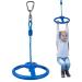 OYOCOOL Ninja Wheel Obstacle for Kids Adults 360 Degrees Rotating Joint Jungle Gym Monkey Wheel Course Outdoor Indoor Playground Backyard Warrior Obstacle Course Slacking Line Blue