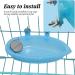 3E Pet Bird Baths with Mirror - Parrot Birdbath Shower Accessories for Small Parrots, Parakeets, and Canaries (2 pc) Blue - Buy Online on GoSupps.com