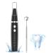 Plaque Remover for Teeth Wagner Stern Teeth whitening kit with 5 Modes for Plaque Stain Removal Stain Remover with 2 Heads Dental Plaque Tool Black