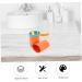 Beavorty Toothbrush Holder Set - 6-Piece Travel Organizer & Toothpaste Grinding Cup - White & Orange - Durable Toothbrush Case & Accessories - Buy Online on GoSupps.com