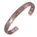 Jeracol Copper Magnetic Bracelet for Woman Men 99.9% Solid Copper Magnetic Bangle Jewelry with 6 Magnets(3500 Guass) for Valentine's Day Gift Adjustable Size Brazaletes&Gift Box Copper-plum