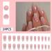 Shop Ombre Pink Medium Press on Nails - 24pcs Square Glitter Designs | Glossy Acrylic Fake Nails for Women - Ideal for International Shipping - Buy Online on GoSupps.com