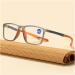 TR90 Light Sport Anti-Blue Light Glasses for Men & Seniors - 3.50 Gray Frame with Orange Legs | Reading & Sports Eye Protection - Buy Online on GoSupps.com
