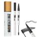 Sinye Microblading Eyebrow Pencil 2 of 1 Doublesided Eyebrow Pencil with Gel Longlasting Makeup Pen for Women Black