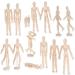 Alikeke 2 Pack 12 Wooden Mannequin Artist Manikin with Stand - Ideal for Drawing & Decor (Men/Women Dad/Mom) - Buy Online on GoSupps.com