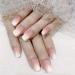 Allstarry 120pcs Ombre French Fake Nail Gradient Nude Short Press on Nails - DIY Acrylic Nail Tips for Nail Art Decoration - 120 Count - Buy Online on GoSupps.com