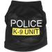 Buy Police Suit Cosplay Dog Costume - Black Pet Dog Puppy Vest T-Shirt for International Shipping - Buy Online on GoSupps.com